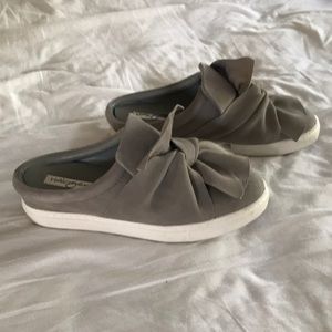 Gray Slip-Ons